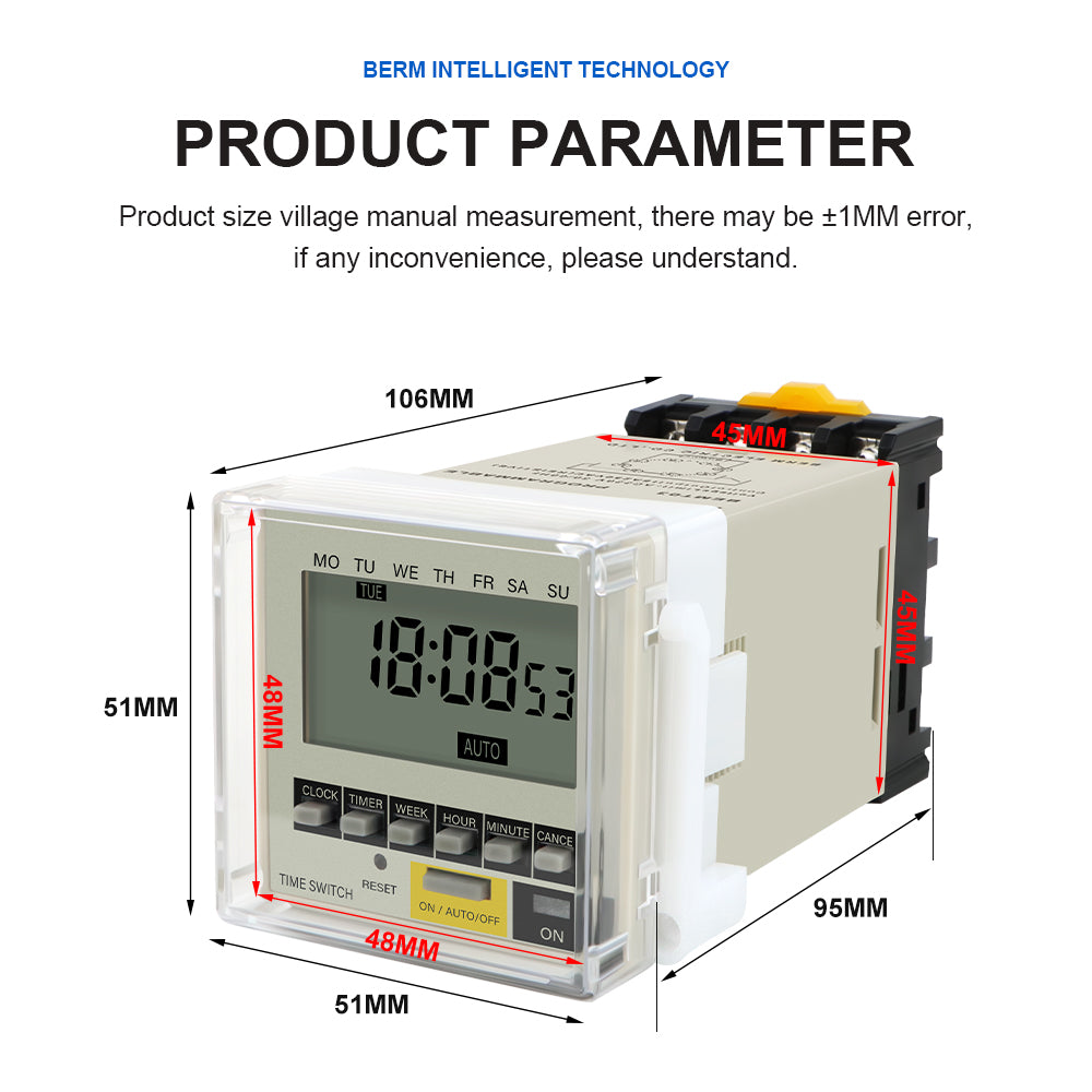 Temporizador Cíclico T-03 con Microcomputadora – Control Preciso 220V para Soldadura y Automatización