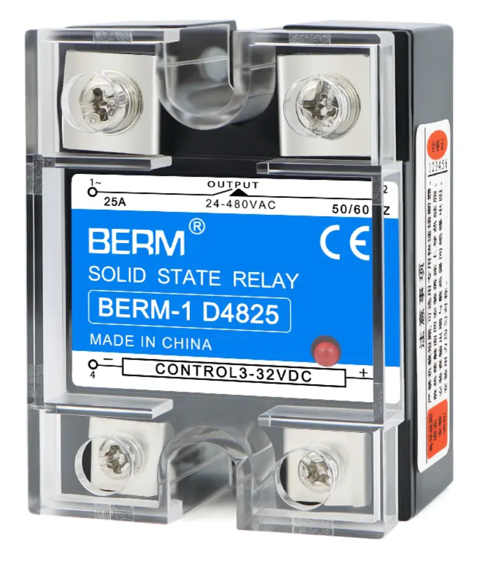 Relé de estado sólido SSR-25DA 3-32 VCC a 24-480 VCA BERM