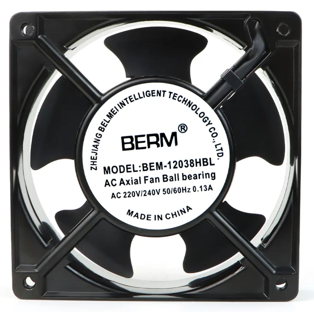 Ventilador axial pequeño de 220 V, 120 mm x 120 mm, con rodamiento de bolas, para refrigeración de armarios industriales