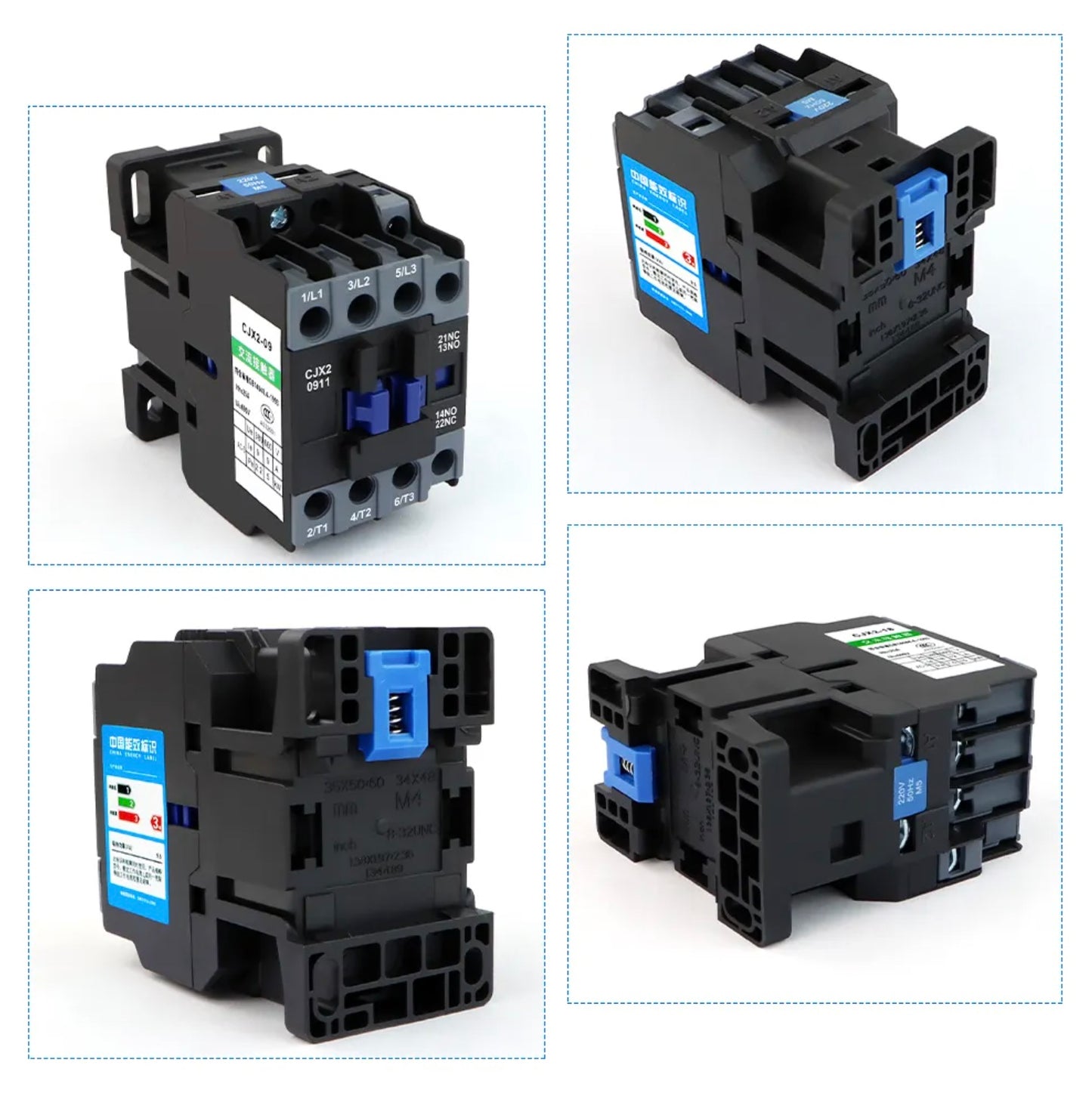 Contactor CA CJX2-1811 NO NC 220 V Contactor trifásico Contactor magnético eléctrico