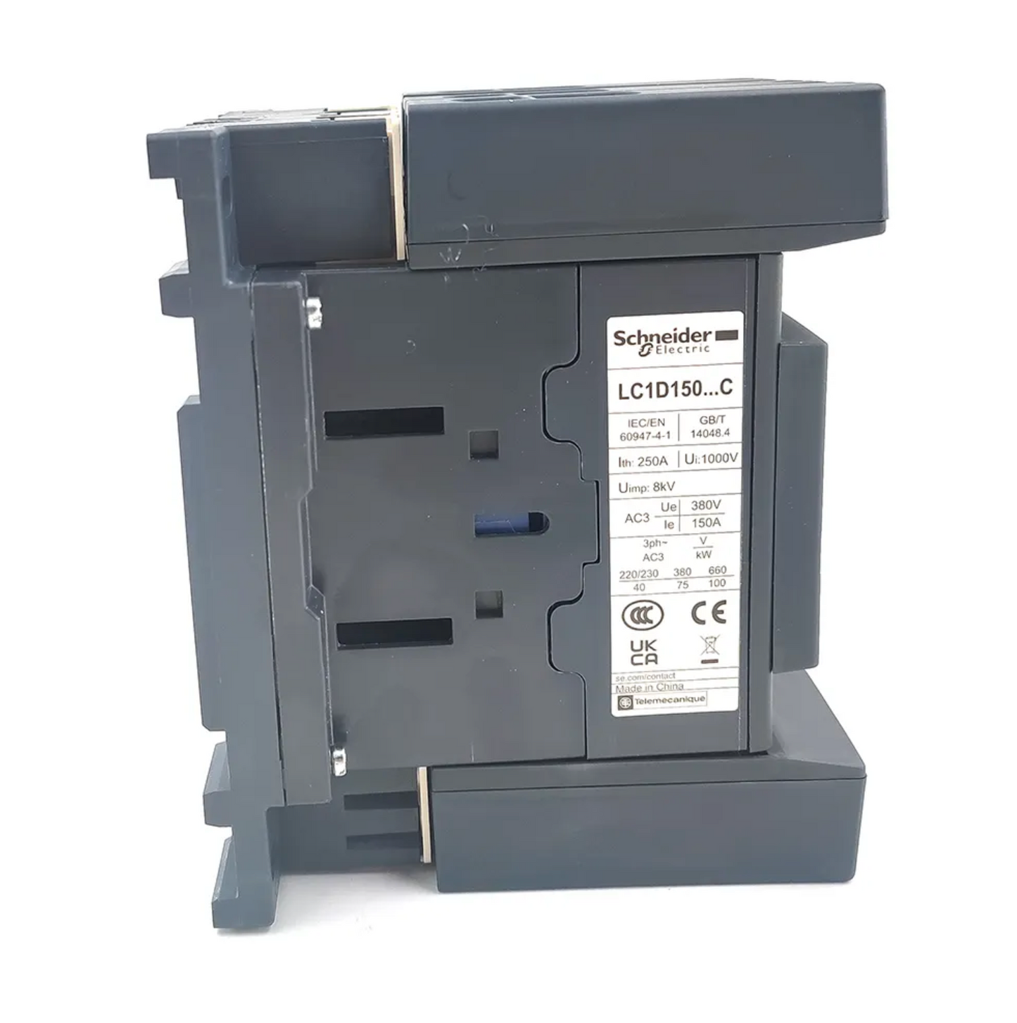 Contactor de CA trifásico LC1D15000M7C para montaje en riel DIN