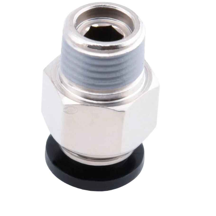 Racor Neumático Recto PC 10-3/8 NPT Manguera 10mm x Rosca 3/8