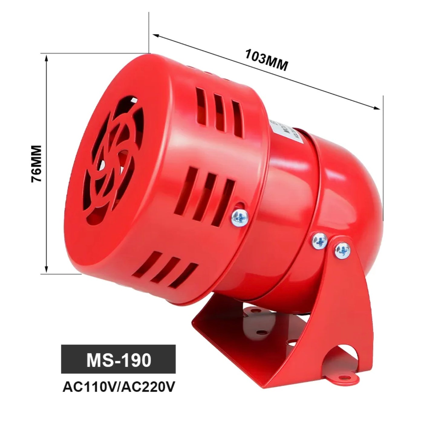 Alarma industrial con zumbador de alto decibelio de 220 V