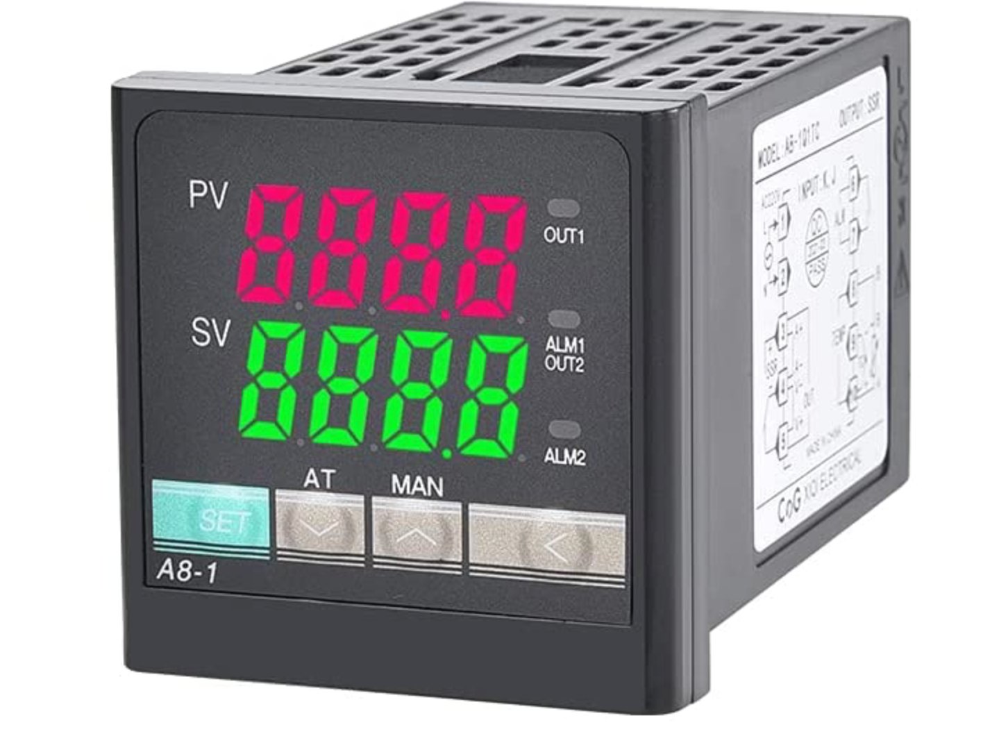 A8 - 1 48x48MM Digital Temperature Indicator Controller For Mechanical Output Relay or SSR - Sumiempaques Corp.