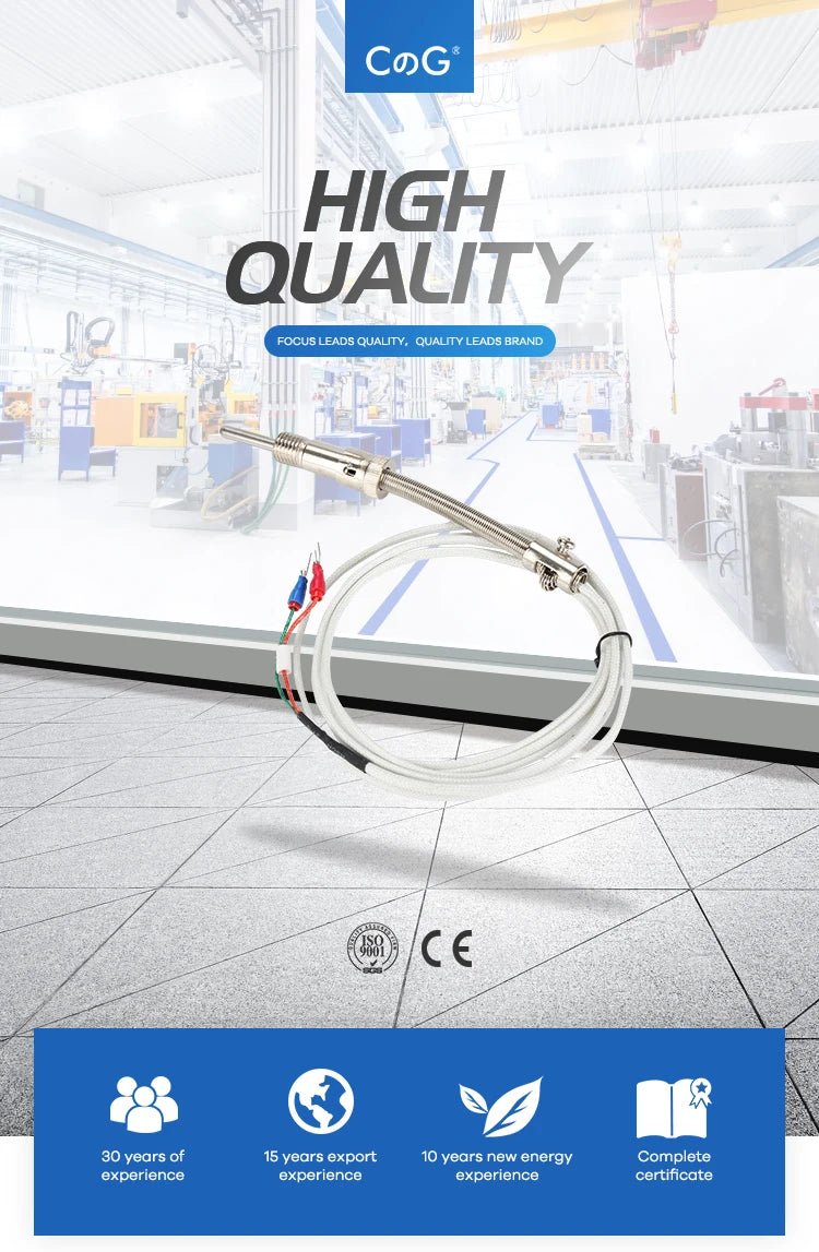 CG WRNT - 01 Series Compression Spring type Thermocouple Temperature Sensor - Sumiempaques Corp.