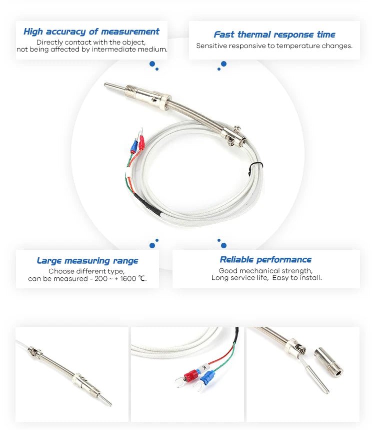 CG WRNT - 01 Series Compression Spring type Thermocouple Temperature Sensor - Sumiempaques Corp.
