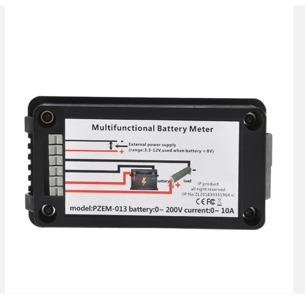 Digital Meter DC 0 - 200V 9 in 1 LCD DC Voltage Current Power Energy Detector Ampere Shunt Voltmeter Ammeter Max. 300 Amp. - Sumiempaques Corp.