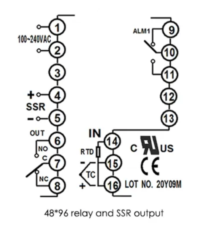 Controlador de temperatura R8-400 48*96 mm, entrada de 600-800 grados, K, J, PT100, 0-10 V, 4-20 mA, salida PID, relé SSR, 110 V-220 V, 24 V, 380 V