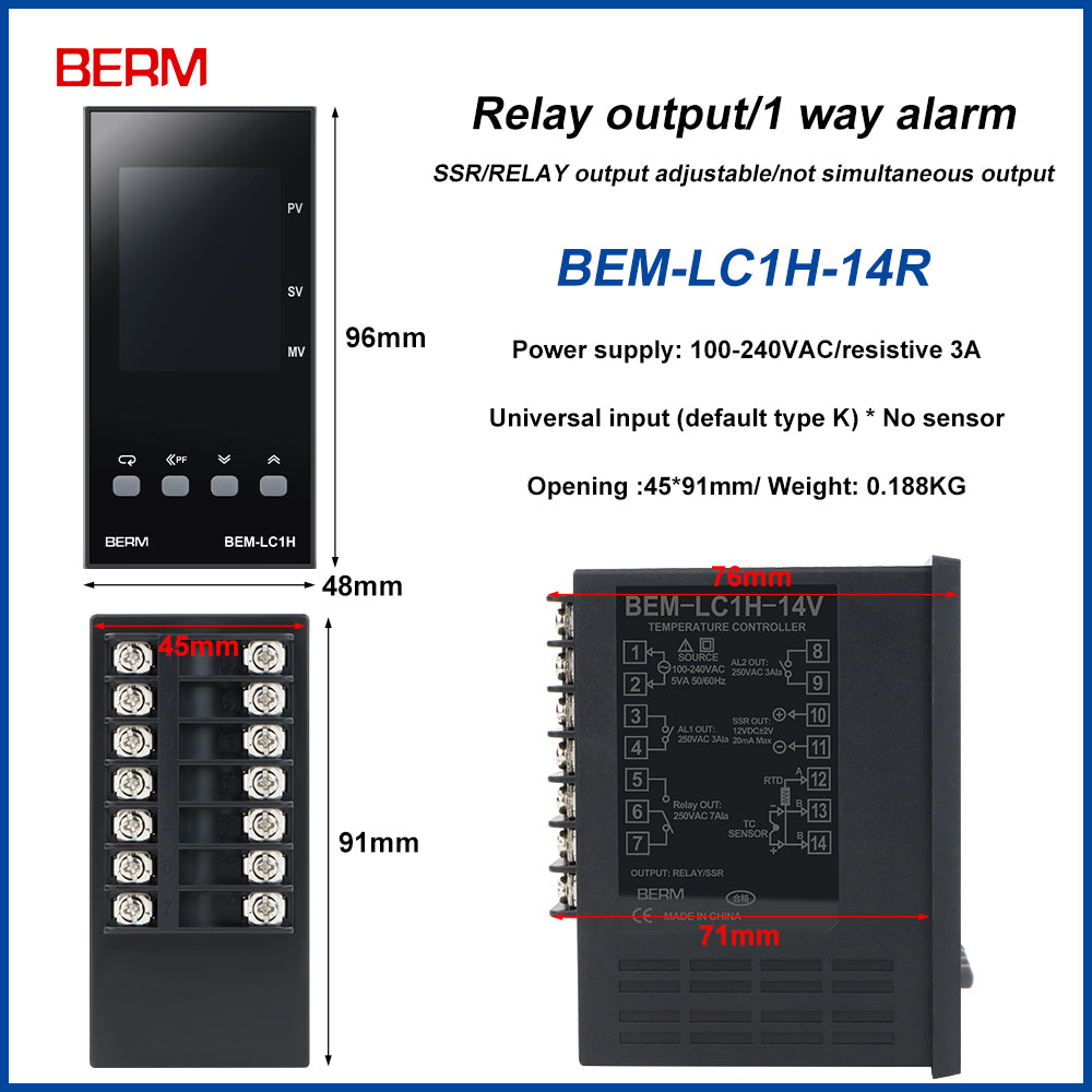 Controlador Digital BEM-LC1H- 14R