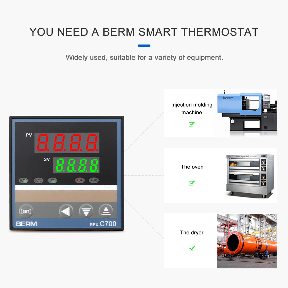 Controlador De Temperatura Berm REX-C700
