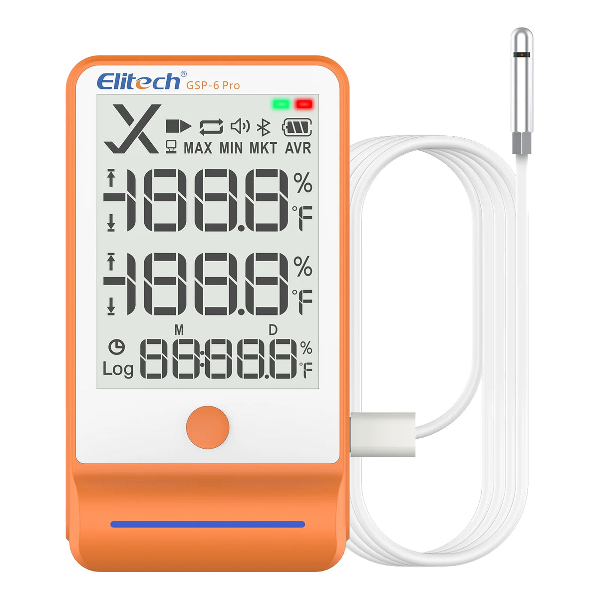 Datalogger Elitech GSP-6 Pro Bluetooth Temperatura y Humedad