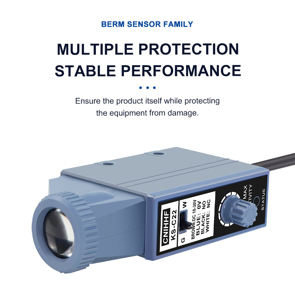 Sensor de código de Color de luz verde/blanca KS-C22
