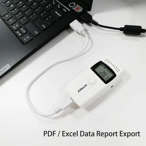 Registrador de Temperatura Elitech RC-4 USB con Sensor Interno/Externo