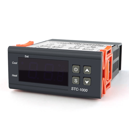 Controlador de Temperatura Digital STC-1000 (Termostato y Relé Dual)