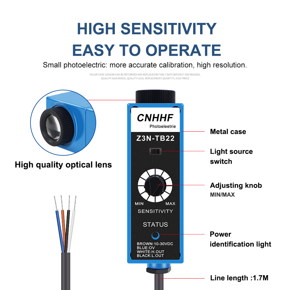 Sensor de color interruptor fotoeléctrico Z3N-TB22