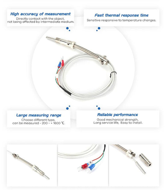 CG WRNT - 01 Series Compression Spring type Thermocouple Temperature Sensor - Sumiempaques Corp.