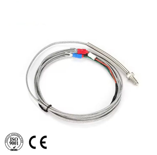 CG WRNT - 02 M6 Screw K J PT100 Type 2M Wire Cable Thermocouple Temperature Sensor for Industrial Temperature Controller - Sumiempaques Corp.